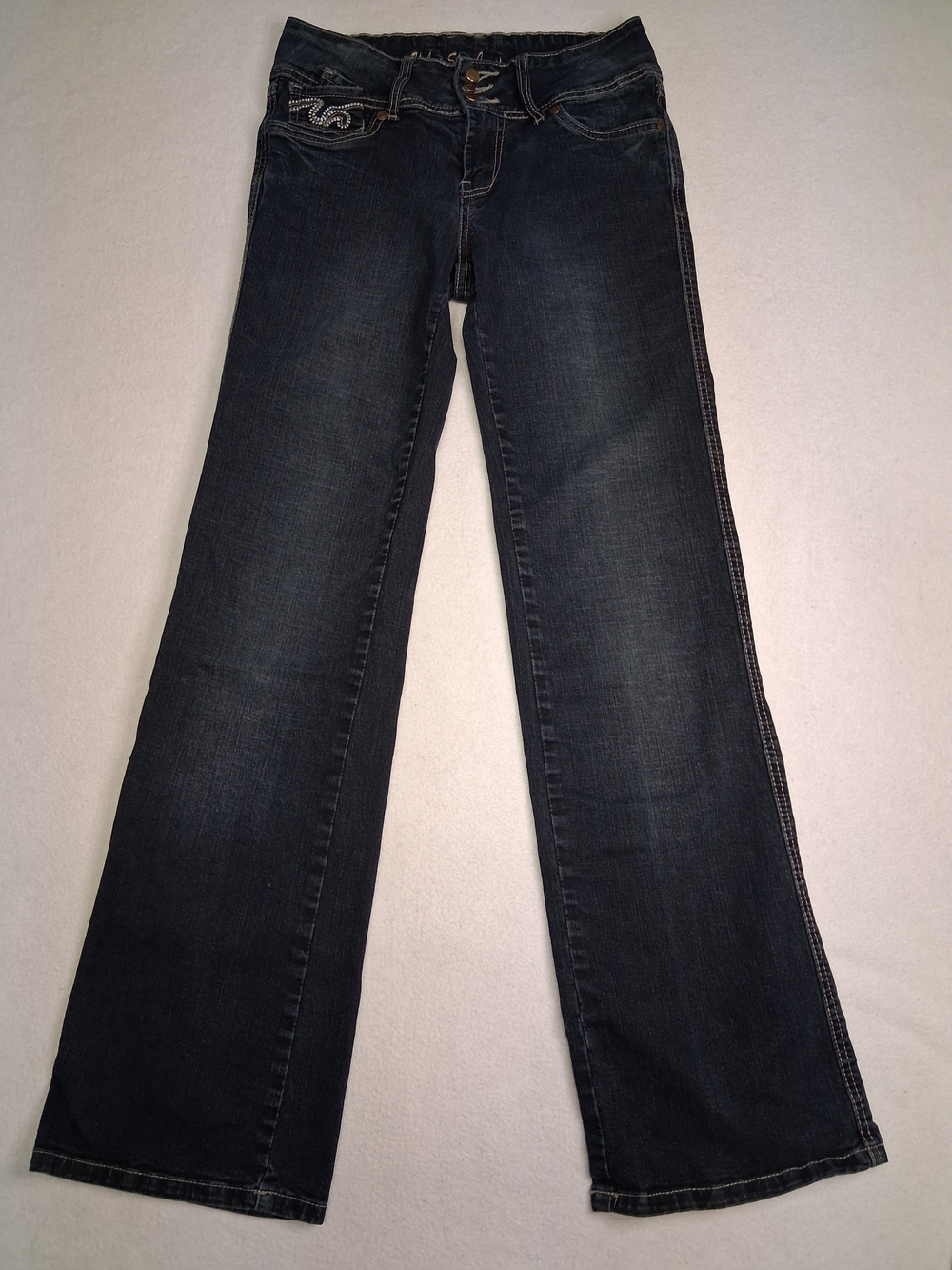 Urban Star Jeans Women's Dark Wash Wide Leg Jeans - Unbranded